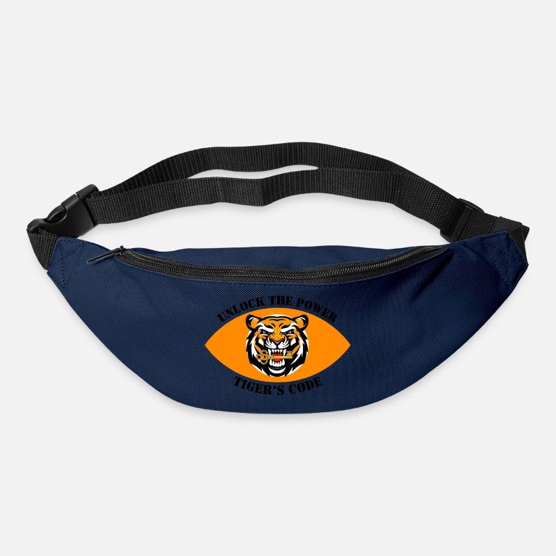 Dynamic Tiger Emblem Design - Bum bag - navy