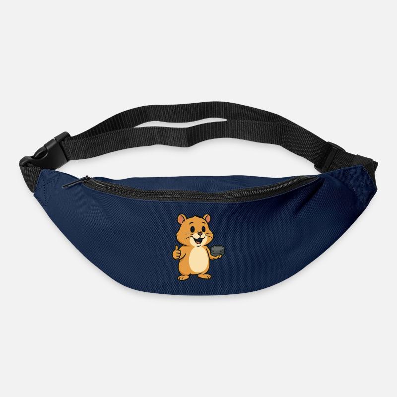 Hamster with sn*s - Gürteltasche - Navy