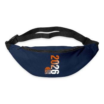 Basketball Meister Shirt 2026, Orange weiß - Gürteltasche - Navy - Vorne