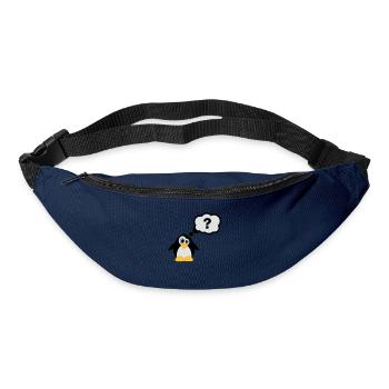 pinguin_frage_f3 - Sac banane - marine - Devant