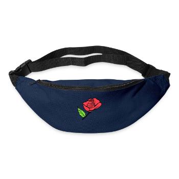 Pretty Beautiful Rose Blossom Leaf Roses Romantic - Bum bag - navy - Front