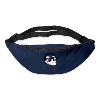 face cool dj music party celebrate sunglasses ko - Bum bag - navy - Front