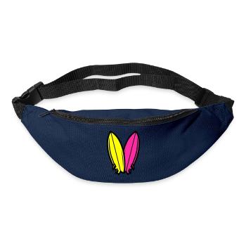 Surfbrett Symbol Surfen - Gürteltasche - Navy - Vorne