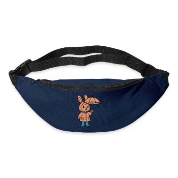 Cute Bunny Raincoat Umbrella - Bum bag - navy - Front