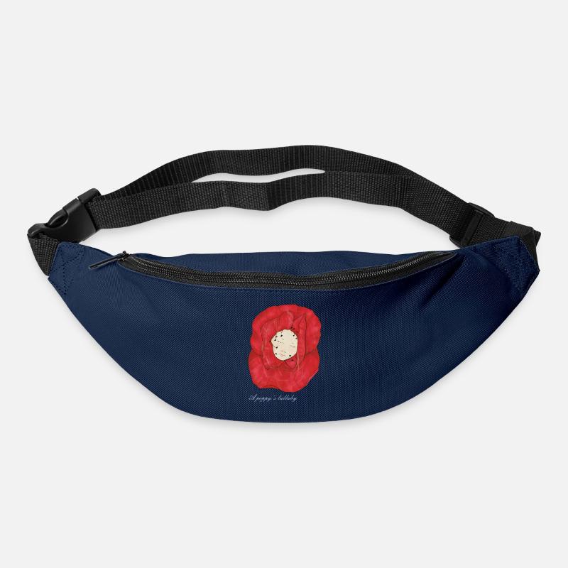 Ein einschläfernder Mohn - Gürteltasche - Navy