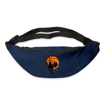 Dripping Basketball Street Art Design - Bum bag - navy - Front