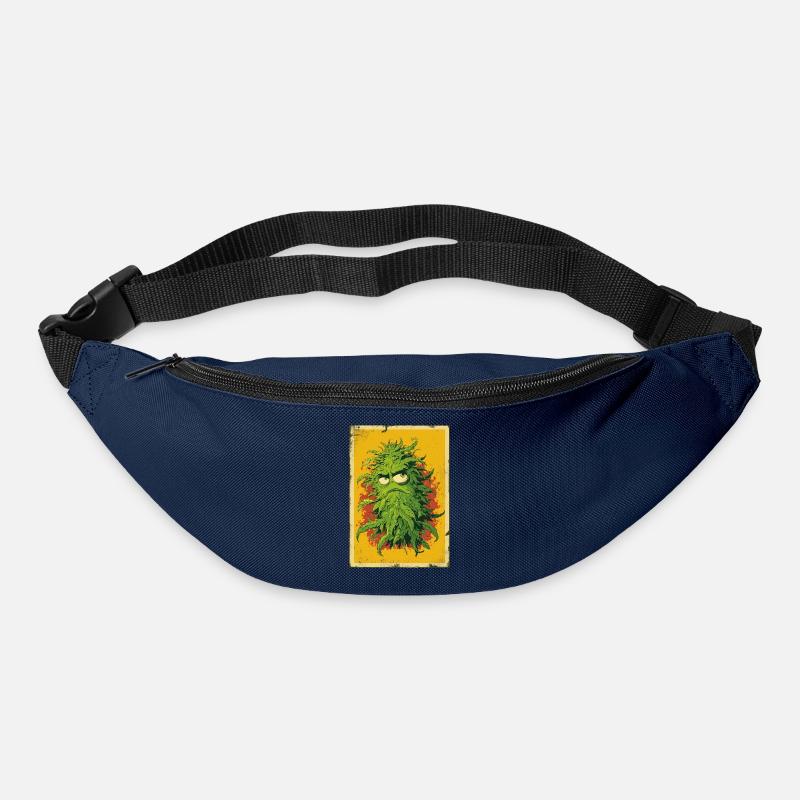 Grummelblatt Pop Art Cannabis - Gürteltasche - Navy