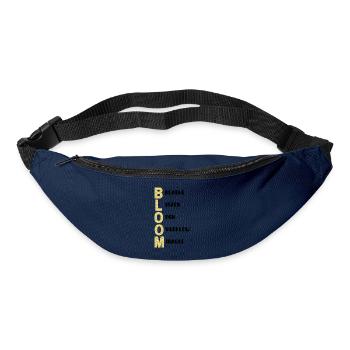 BLOOM Vertikal Musterfarben - Gürteltasche - Navy - Vorne