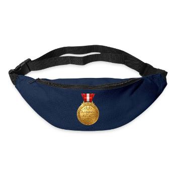 Ruhestand mit Auszeichnung – Goldmedaille Design - Gürteltasche - Navy - Vorne