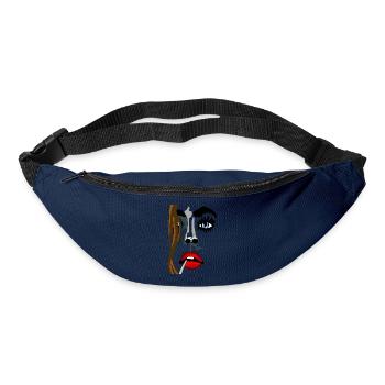 Farbgesicht Noir-Stil - Gürteltasche - Navy - Vorne