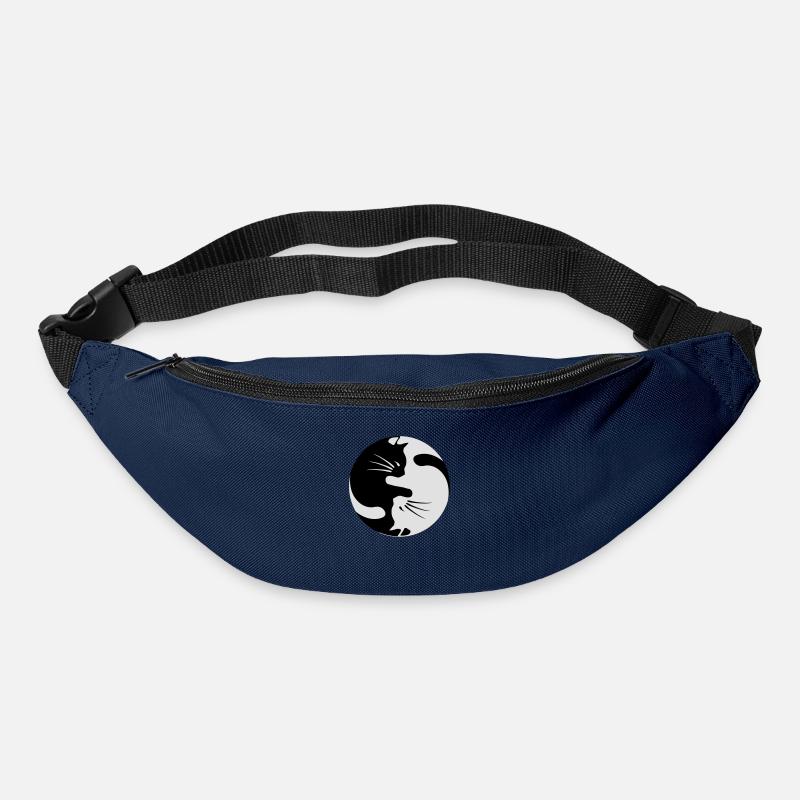 chat yin yang - Sac banane - marine