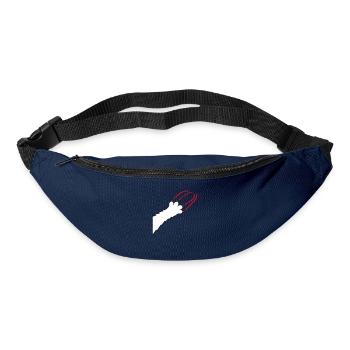 Katzen Klauen Pfote Tatzen Kralle Kratzer Streifen - Gürteltasche - Navy - Vorne