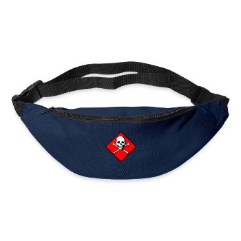 Skull and bones - Bum bag - navy - Front