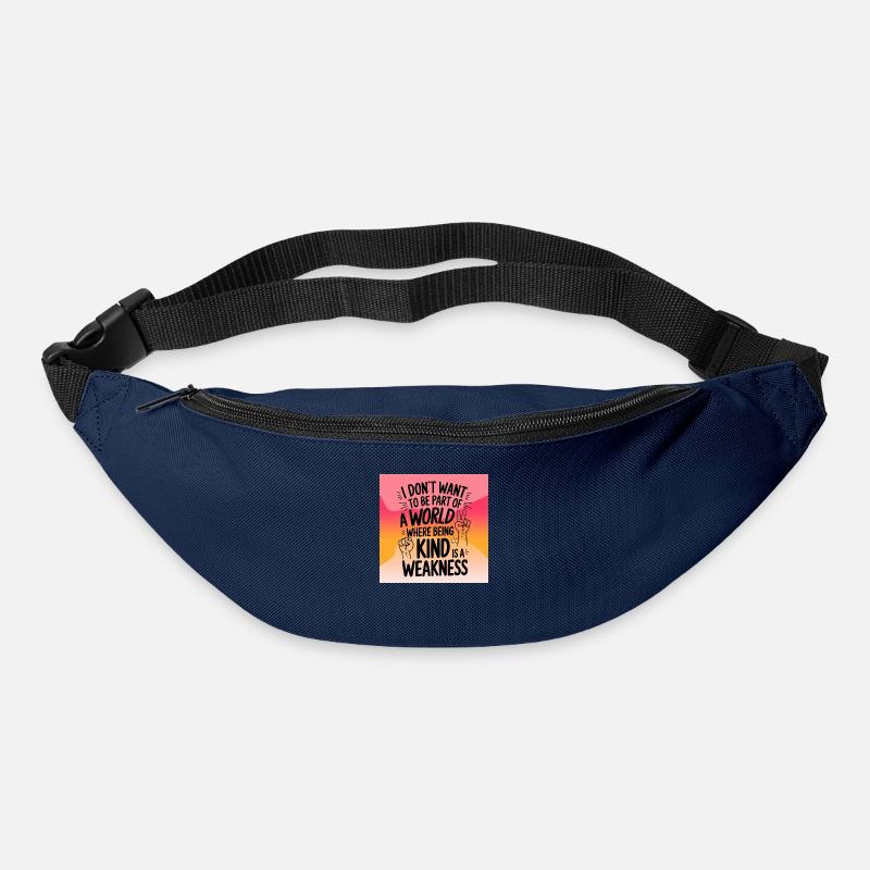Being kind is no weakness - Gürteltasche - Navy