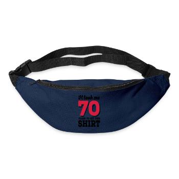 70 Geburtstag - Gürteltasche - Navy - Vorne