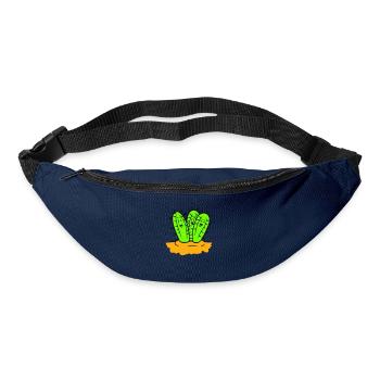 3 Cacti Friends Cactus Faces Prickly Desert - Bum bag - navy - Front