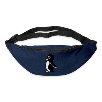 Minimalistischer Pinguin - Gürteltasche - Navy - Vorne