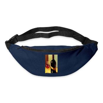 Wein Trinker - Gürteltasche - Navy - Vorne