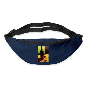 Wein Trinker - Gürteltasche - Navy - Vorne