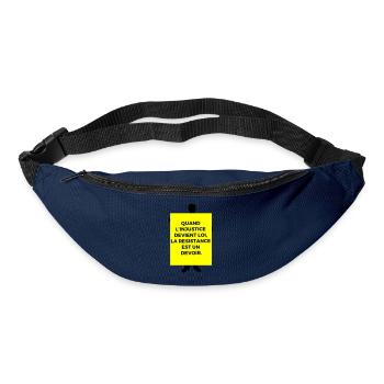 Ungerechtigkeit - Gürteltasche - Navy - Vorne