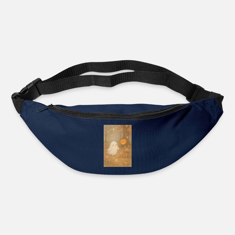 Halloween Herbst Geist im Wald - Gürteltasche - Navy