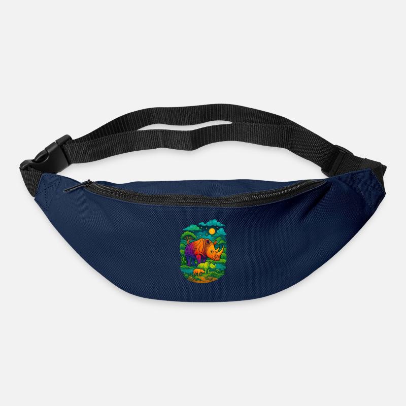 Rainbow Rhino - Bum bag - navy