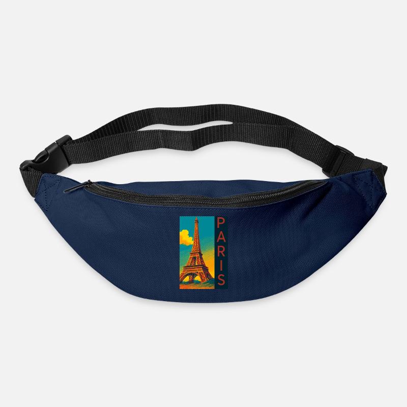 Paris PopArt Skyline Eiffel Tower - Bum bag - navy