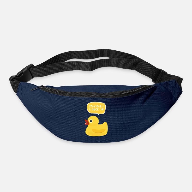 Stay Calm & Duck On Design - Bum bag - navy