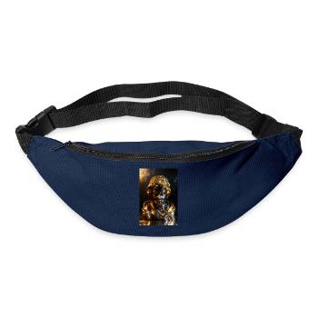 Goldene Shush-Cherub-Büste - Gürteltasche - Navy - Vorne