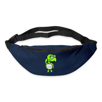 Schildkröte verschmitzt lustig albern Scham frech - Gürteltasche - Navy - Vorne