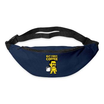 Coffee Man - Gürteltasche - Navy - Vorne