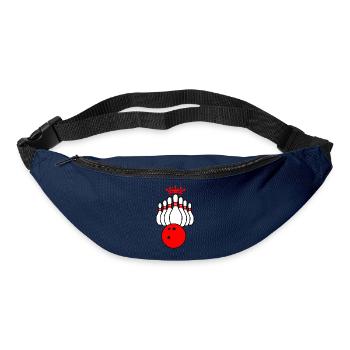 Roi du bowling - Sac banane - marine - Devant