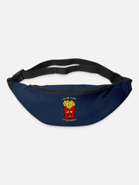 Ich bin total unterpommest Lustige Pommes Frites - Gürteltasche - Navy