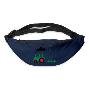 traktor trecker landwirtschaft - Gürteltasche - Navy - Vorne