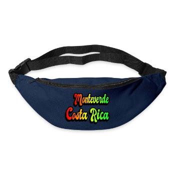 Motif arc-en-ciel de Monteverde au Costa Rica - Sac banane - marine - Devant