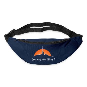Ich mag den Harz -Brocken - Gürteltasche - Navy - Vorne