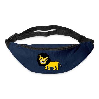 Lion as a children's design - Bum bag - navy - Front