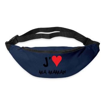 J'aime ma maman - Fête des Mères - Sac banane - marine - Devant