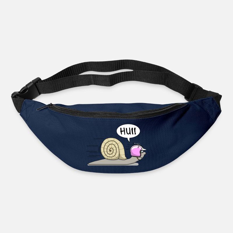 Escargot de course - maintenant aussi en rose - Sac banane - marine