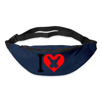 I Love Bier - Gürteltasche - Navy - Vorne
