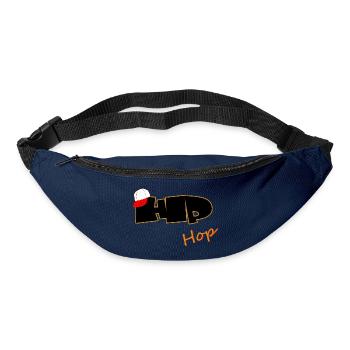 Faute de frappe hip-hop avec casquette de baseball - Sac banane - marine - Devant