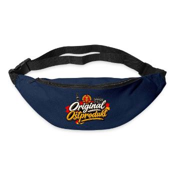 Original Ostprodukt DDR Nostalgie Fernsehturm - Gürteltasche - Navy - Vorne