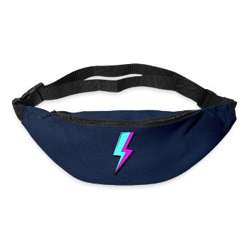 Psychedelische Neon-Beleuchtung - Gürteltasche - Navy - Vorne