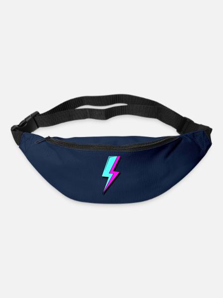 Psychedelische Neon-Beleuchtung - Gürteltasche - Navy