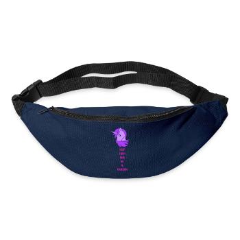 unicorn keep calm - Gürteltasche - Navy - Vorne