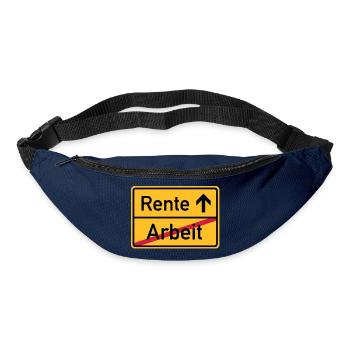 ortsschild_arbeit_rente__f3 - Bum bag - navy - Front