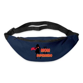 My mom is a Superhero - Sac banane - marine - Devant