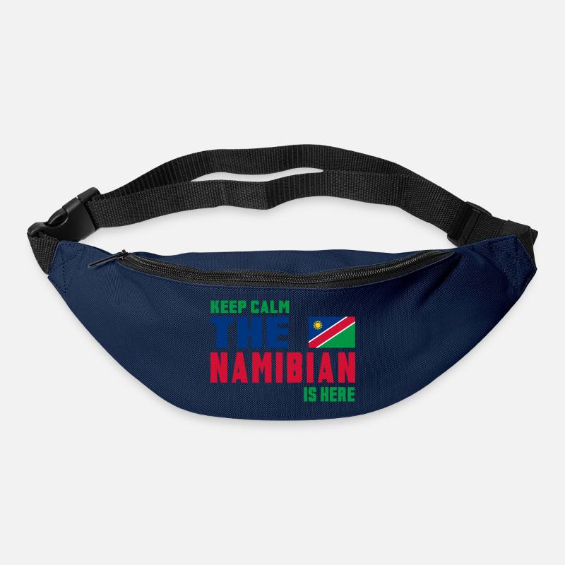 Keep Calm Namibia Flaggen Design - Gürteltasche - Navy