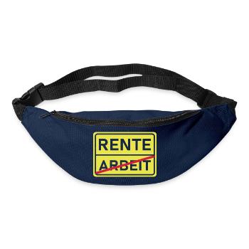 arbeit rente - Gürteltasche - Navy - Vorne