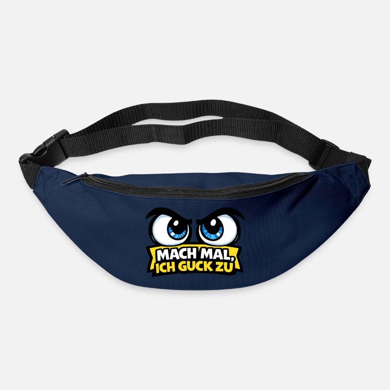 Mach mal, ich guck zu – Comic Augen - Gürteltasche - Navy